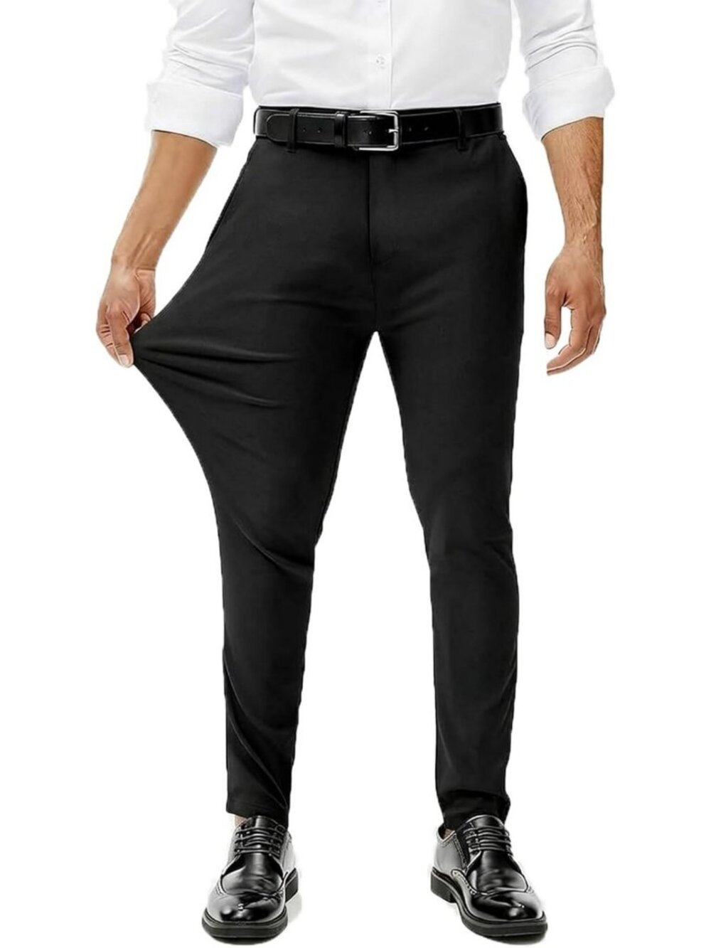 Slim Fit Stretchy Tapered Chinos for Men | Stylish Dress Pants for Any Occasion